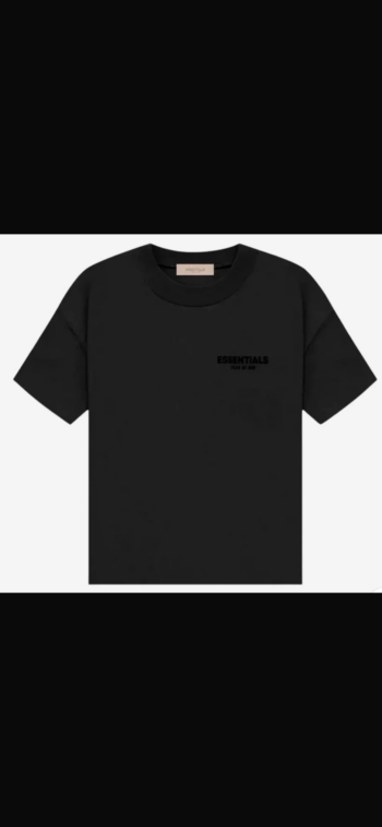 Playera essentials black